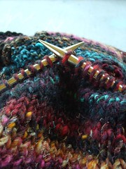 Noro Iro circular knitting