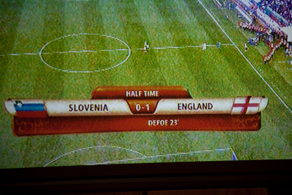 Watching England Vs. Slovenia