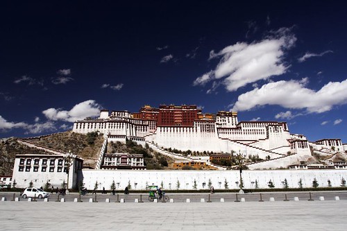 The Potala Palace is located in<br />Lhasa, Tibet Autonomous Region.<br />It was named after Mount<br />Potala, the abode of Chenresig<br />or Avalokitesvara.[1] The Potala<br />Palace was the chief residence of<br />the Dalai Lama until the 14th<br />Dalai Lama fled to Dharamsala,<br />India, after an invasion and failed<br />uprising in 1959. Today the<br />Potala Palace has been<br />converted into a museum by the<br />Chinese.