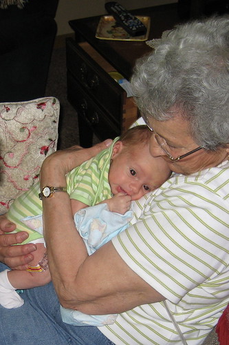 JT with his great grandma