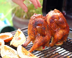 Beer can chicken - literally combining beer and BBQ. Thanks to Suup on Flickr for the photo.