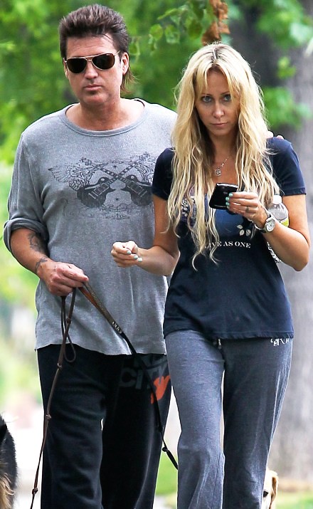 #5165574 Singer Billy Ray Cyrus enjoyed a stroll with his wife Tish Cyrus and two of their dogs in Toluca Lake, California on June 8, 2010. Billy recently defended his starlight daughter Miley Cyrus for giving director Adam Shankman, a sexy lap dance at t