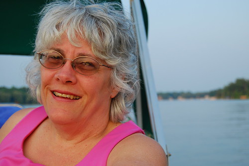 Aunt Kathy on the Boat