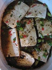 jerk tofu before the oven