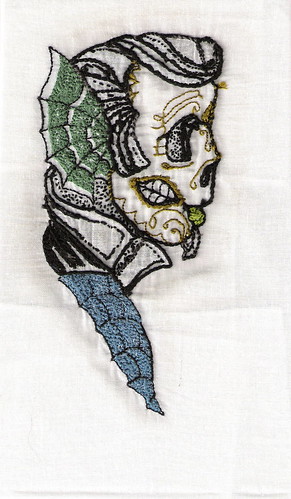 embroidered tattoo design