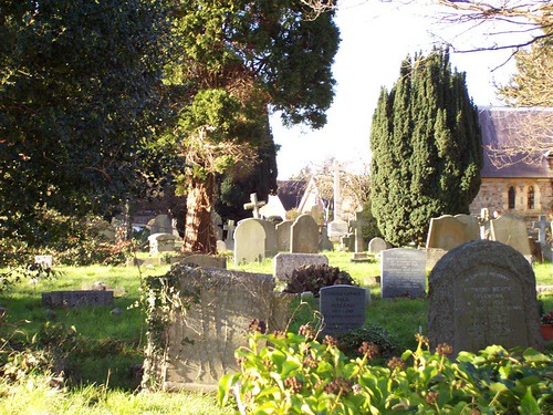 English country churchyard