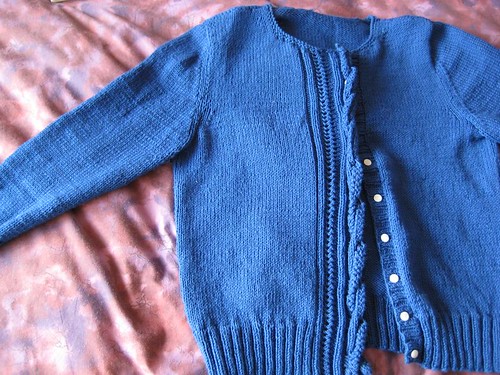 vintage blue cardigan