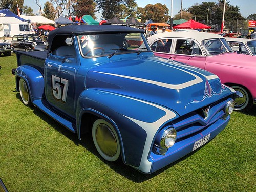 1955 Ford F100 Pickup by MICHELLE BLACKY CHAMPAZ PHOTOS
