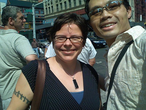 Ruby Glitter & me in Chinatown, NYC
