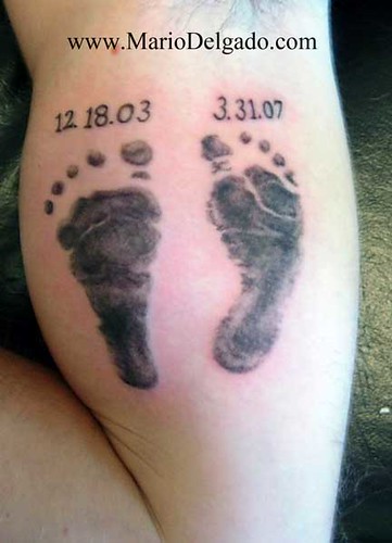 baby feet tattoo. Baby feet