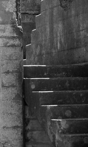 Battery Stairs BW
