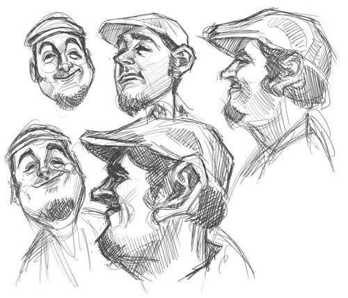 thumbnail sketches of Jaume Cullell