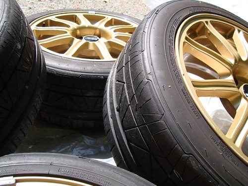 FS DE 4'06 STi Gold BBS Wheels w Nitto Tires 5x1143