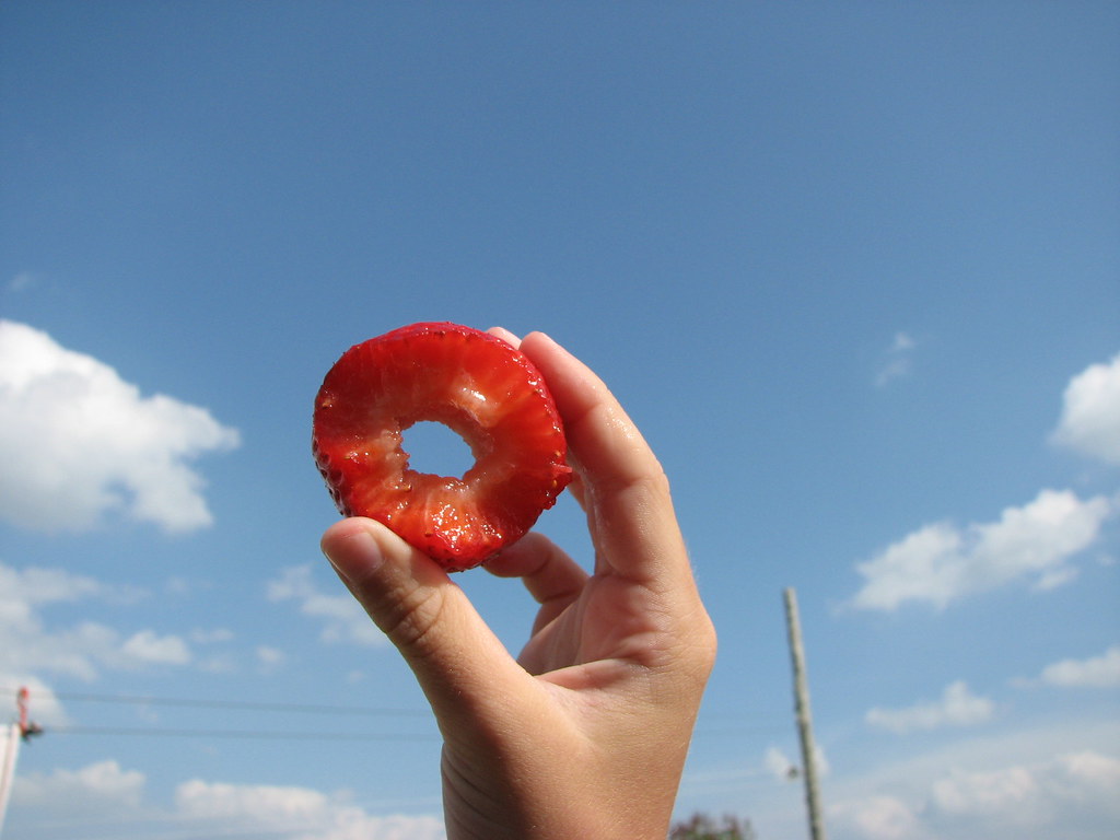 Strawberry donut