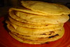 Homemade corn tortillas