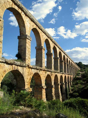 Roman aqueduct-near-Tarragona by Marlis1.