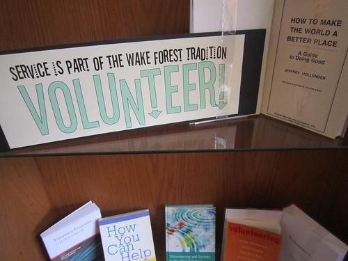 Volunteer at Wake Forest Exhibit