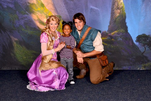 Eliza with Tangled characters