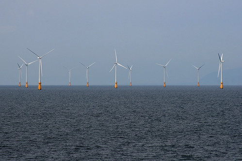 creative commons hi-res photo of the day:  off shore wind farm (3164 x 2109)