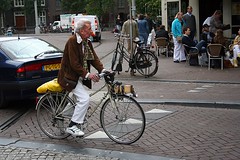 old man on a bike, Amsterdam