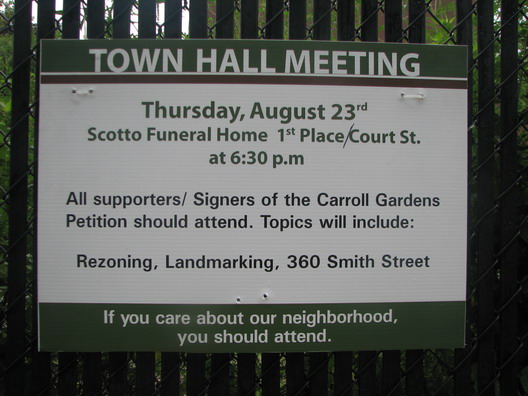 Carroll Gardens Town Hall Mtg