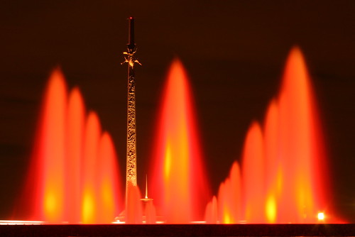 Fountains at Poklonnaya Gora. Moscow ©  Pavel 