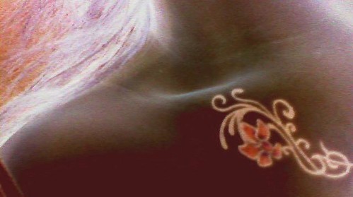 quote tattoos on collar bone. Flower Tattoos On Collar Bone. the negative of my tattoo.