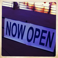 now open sign, tempe town lake (pic 2)