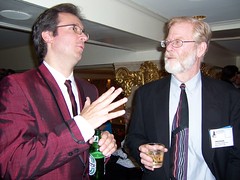 Ted Rall and Tim Eagan at the AAEC Closing Banquet