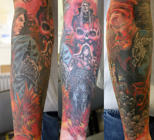 Cover sleeve Tattoo by The Tattoo Studio. Tattooed at The Tattoo Studio, 