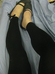 Leg in black