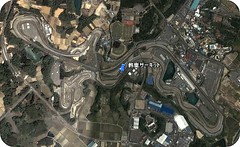 Google Earth(グーグルアース)、マイマップで日本の主要サーキットを見る
