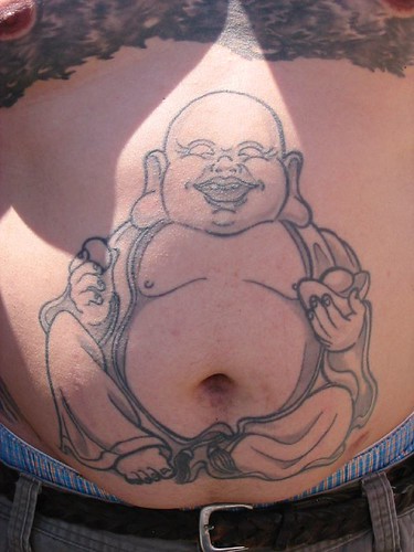 Buddha Tattoos on Stomach