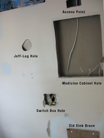 electrical access holes