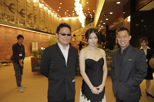 With Vivian Hsu, before the Green Carpet event