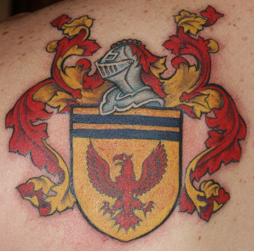 coat of arms tattoo. Coat of Arms. Tattoo by Denise