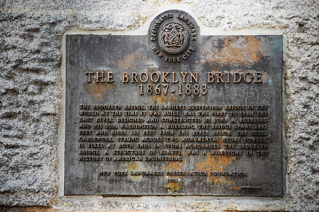 Brooklyn Bridge  West Pillar by lucas_roberts426