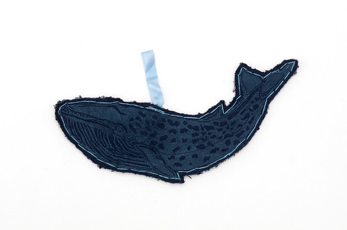 blue whale ornament