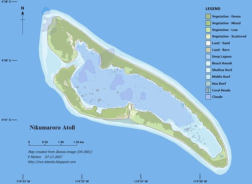 Nikumaroro Atoll KR - Marplot Map (1-30,000)