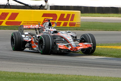 USGP 2007 - Fernando Alonso Curb-Hopping