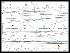 Googleサービスを視覚化したマップGoogle Product Connections Map