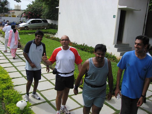 Kiruba, Suprathik, Rajesh & Sundar arriving at Coral Surf Restaurant