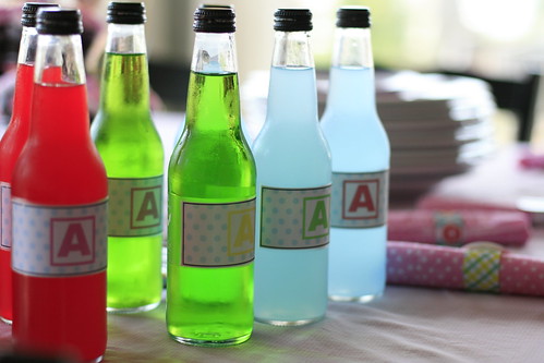 re-labeled jones soda bottles