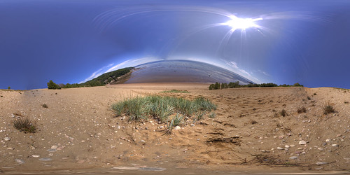 The wave is coming! - Equirectangular Panorama in Tadoussac, Quebec.