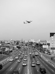 Av, 23 de Maio. Congonhas Airport (on the left), Sao Paulo (Brazil)