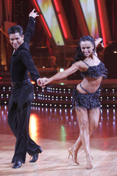 Mario Lopez and Karina Smirnoff