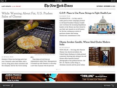 New York Times' ipad app