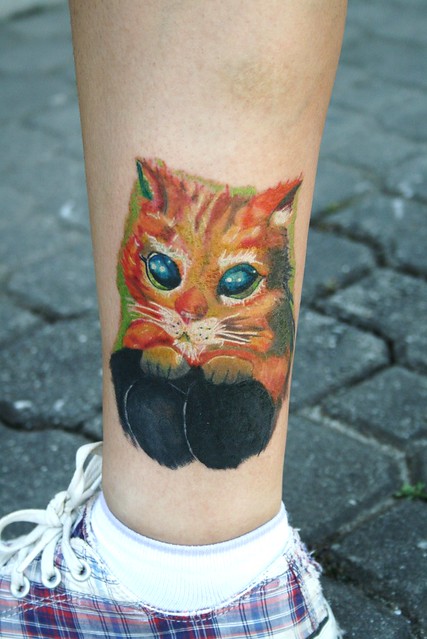Glauber Lets - tattoo gato