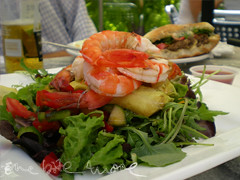 prawn salad at the lord roberts