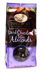 Sconza 70% Dark Chocolate Toffee Almonds